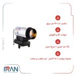 جت هیتر دوگانه سوز باک دار نیرو تهویه البرز مدل 2DB-100